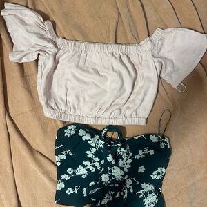 Lot of 2 Abercrombie & Fitch crop tops